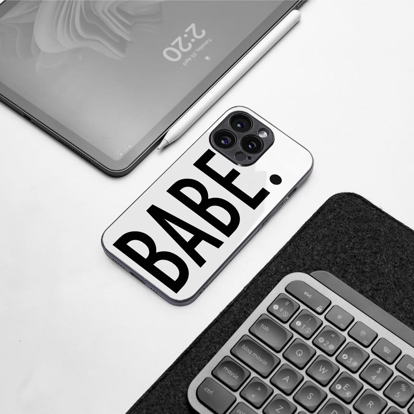 babe back phone cover | glass case for google pixel 8 pro