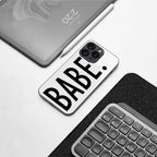 babe back phone cover | glass case for samsung galaxy s23