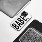 babe back phone cover | glass case for samsung galaxy s24 fe