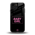 baby girl back phone cover | glass case for iphone 13 mini