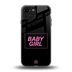 baby girl back phone cover | glass case for iphone 13 mini