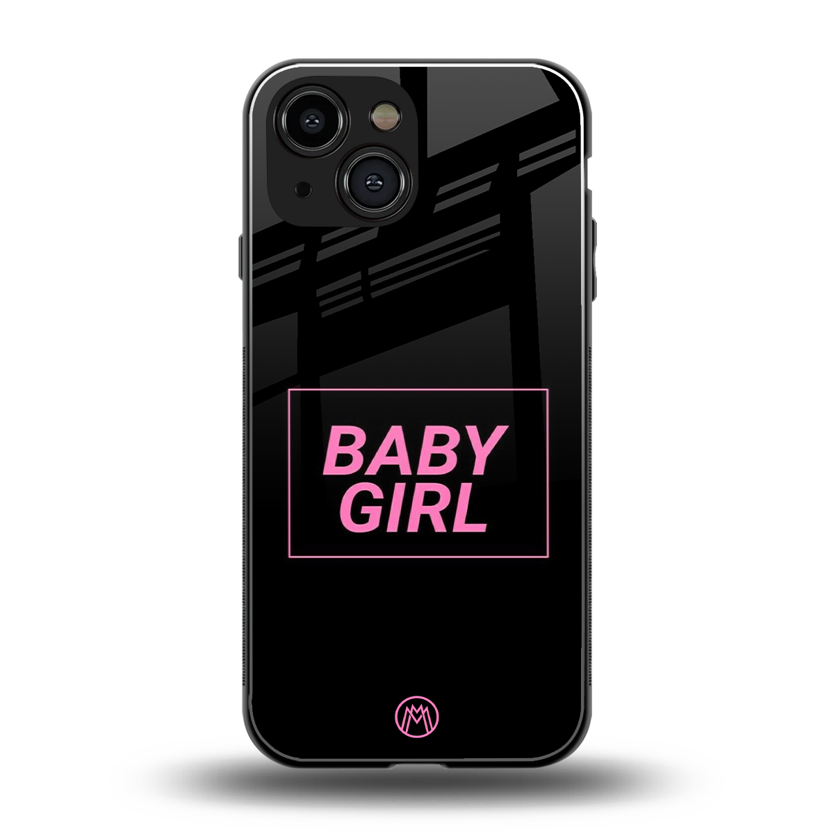baby girl back phone cover | glass case for iphone 13 mini