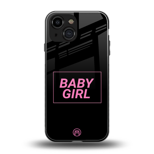 baby girl back phone cover | glass case for iphone 13 mini