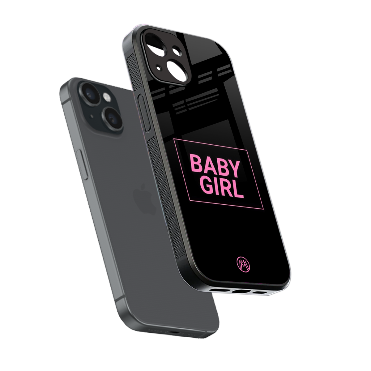 baby girl back phone cover | glass case for iphone 13 mini