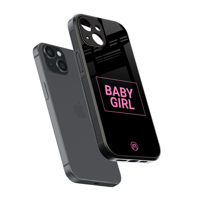 baby girl back phone cover | glass case for iphone 13 mini