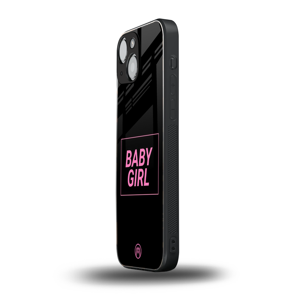 baby girl back phone cover | glass case for iphone 13 mini