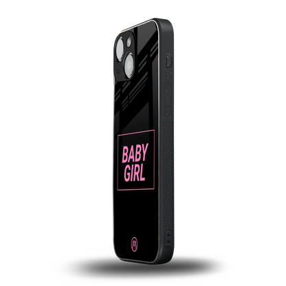 baby girl back phone cover | glass case for iphone 13 mini