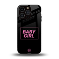 baby girl back phone cover | glass case for iphone 13 pro