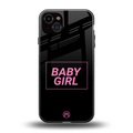 baby girl back phone cover | glass case for iphone 15 plus
