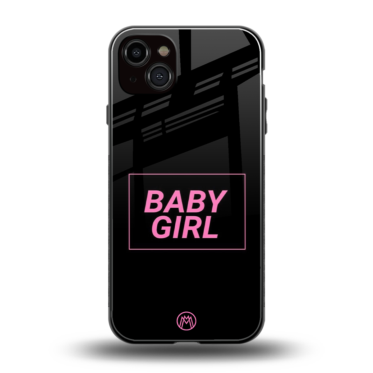 baby girl back phone cover | glass case for iphone 15 plus