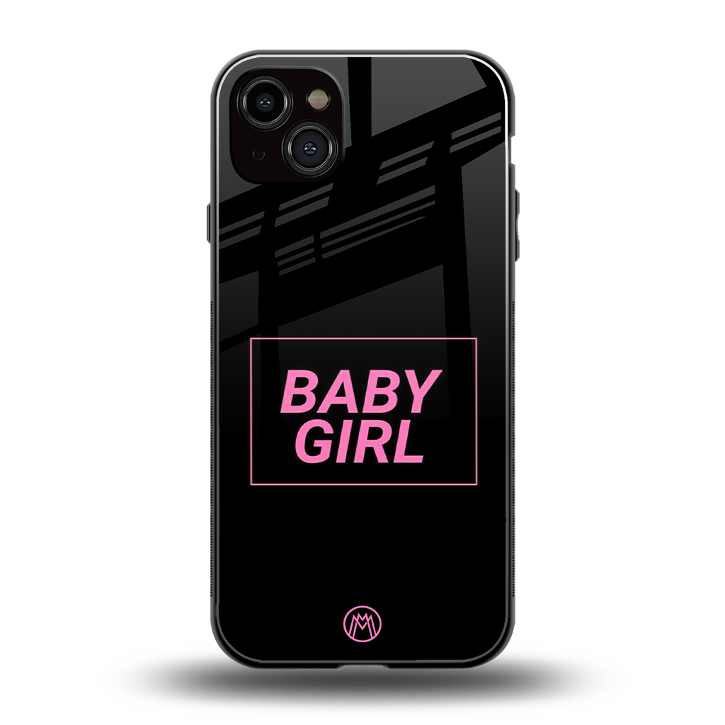 baby girl back phone cover | glass case for iphone 14 plus