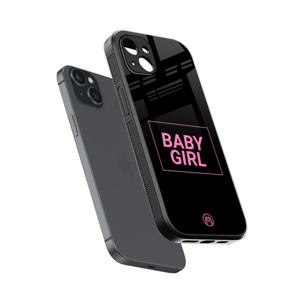 baby girl back phone cover | glass case for iphone 14 plus