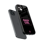 baby girl back phone cover | glass case for iphone 14 plus