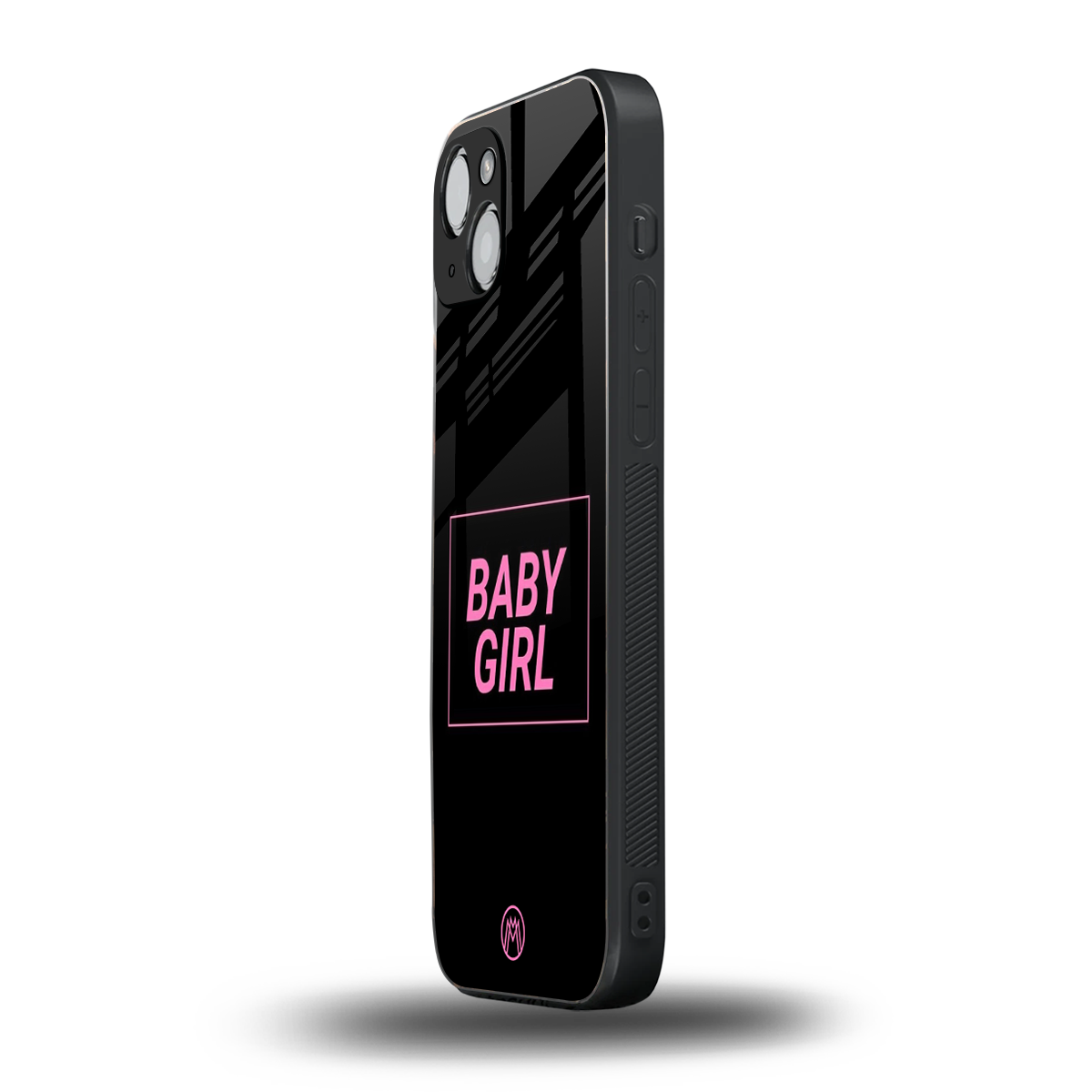 baby girl back phone cover | glass case for iphone 15 plus