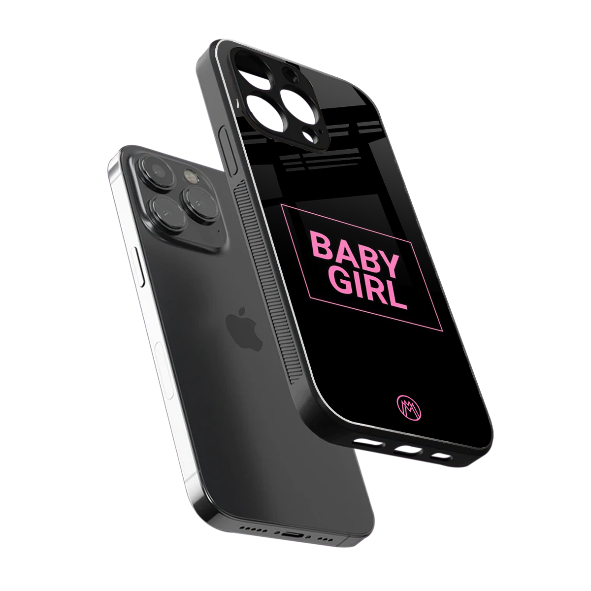 baby girl back phone cover | glass case for iphone 15 pro max