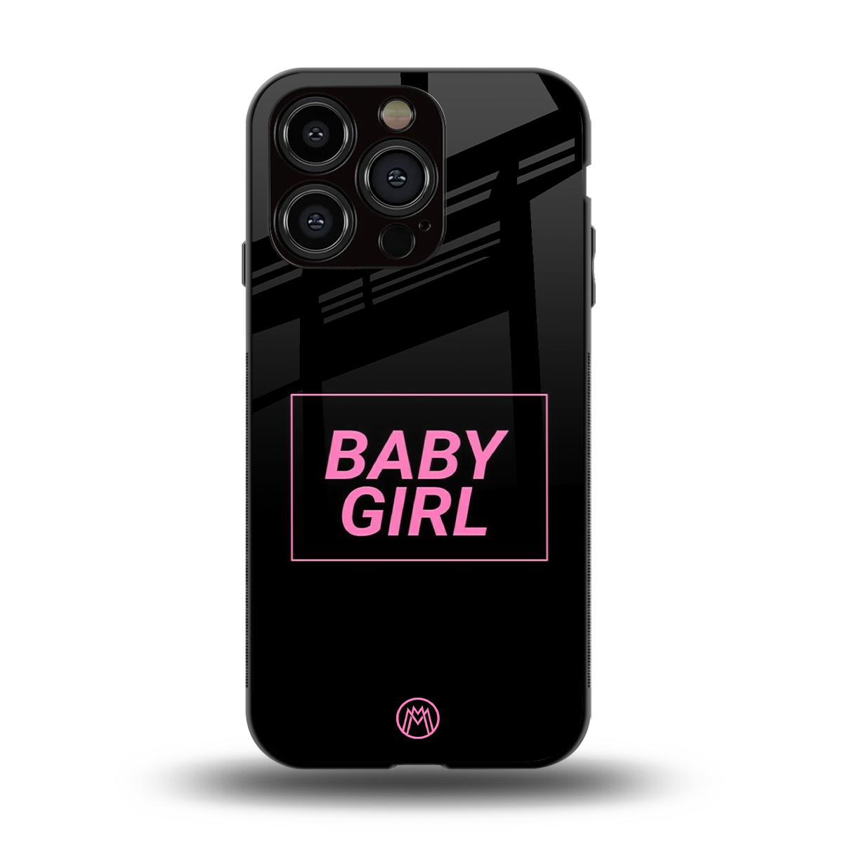 baby girl back phone cover | glass case for iphone 15 pro
