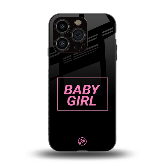 baby girl back phone cover | glass case for iphone 15 pro
