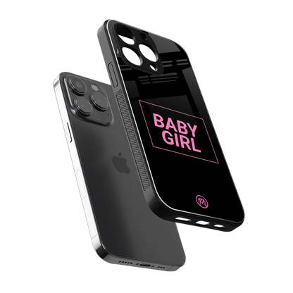 baby girl back phone cover | glass case for iphone 15 pro