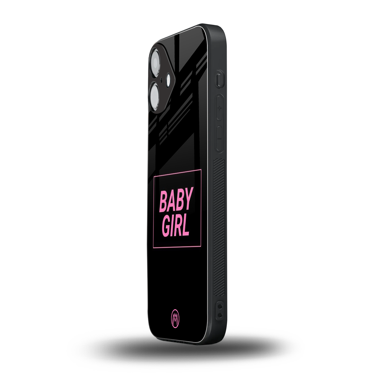 baby girl back phone cover | glass case for iphone 16 plus