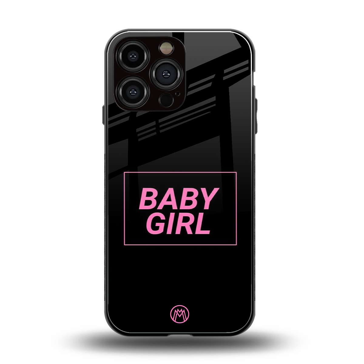 baby girl back phone cover | glass case for iphone 16 pro max