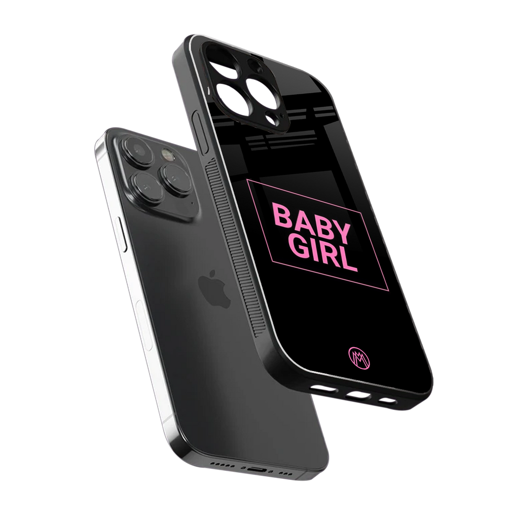 baby girl back phone cover | glass case for iphone 16 pro max