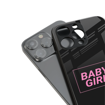 baby girl back phone cover | glass case for iphone 13 mini