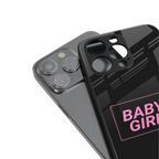 baby girl back phone cover | glass case for iphone 15