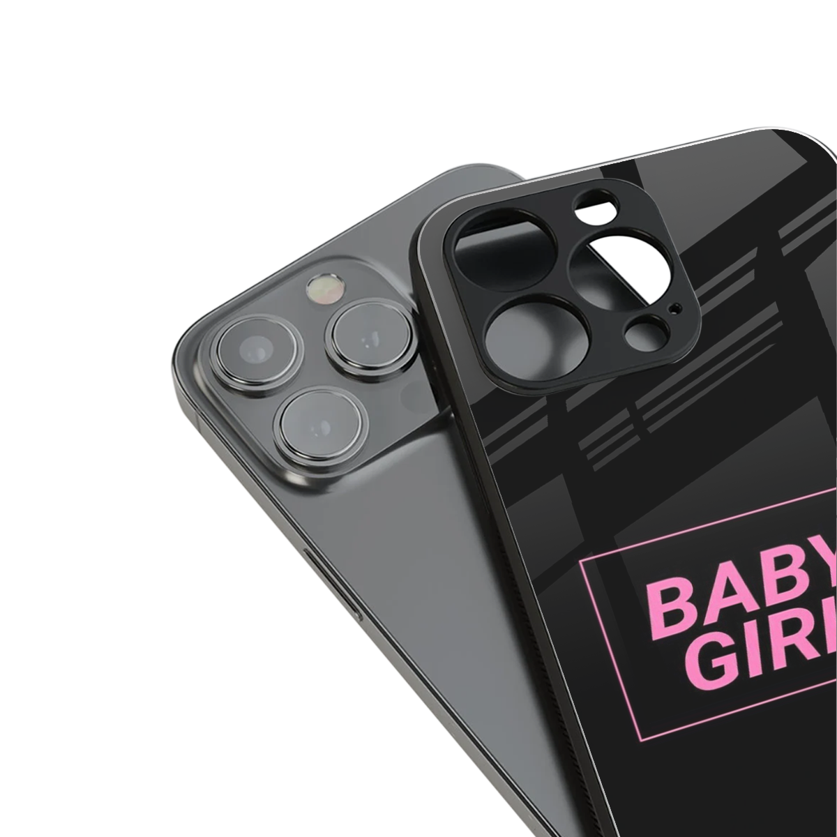 baby girl back phone cover | glass case for iphone 16 pro max