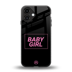 baby girl back phone cover | glass case for iphone 16