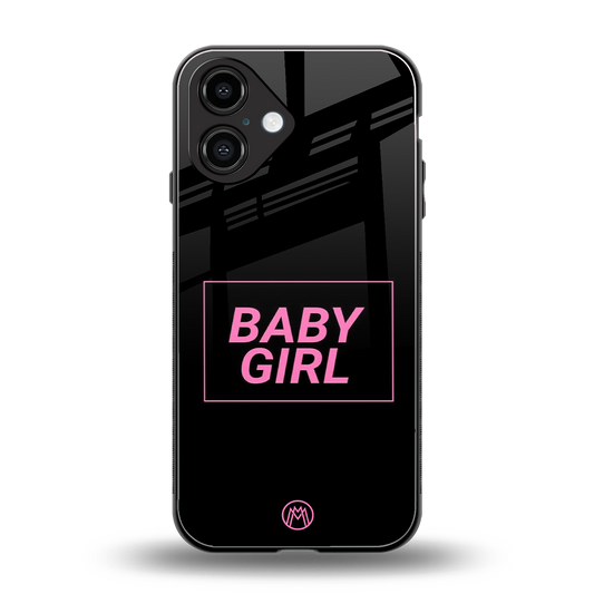 baby girl back phone cover | glass case for iphone 16