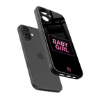 baby girl back phone cover | glass case for iphone 16