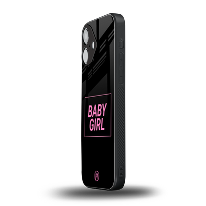 baby girl back phone cover | glass case for iphone 16