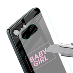 baby girl back phone cover | glass case for iphone 16e