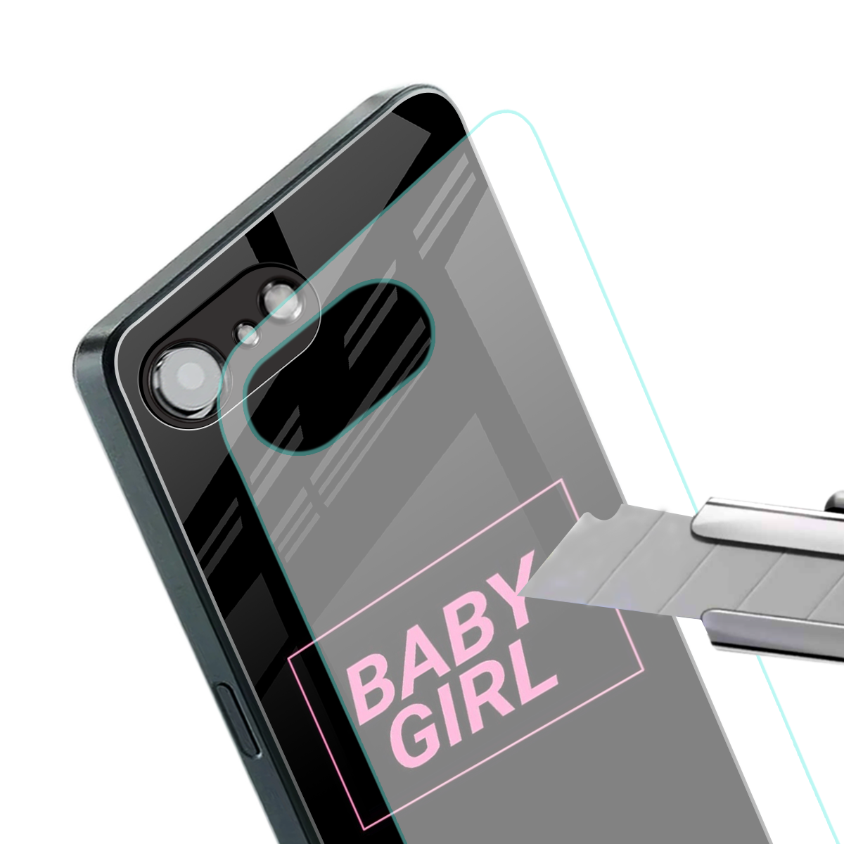 baby girl back phone cover | glass case for iphone 16e