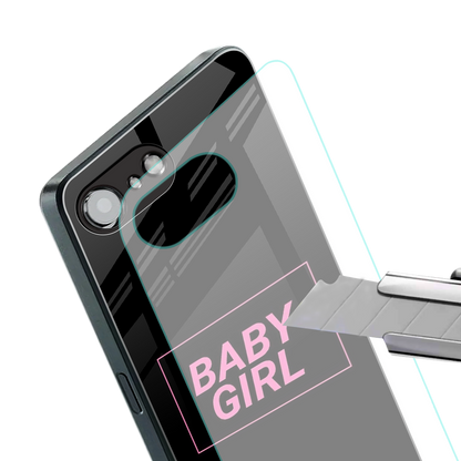baby girl back phone cover | glass case for iphone 16e