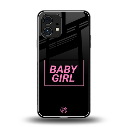 baby girl back phone cover | glass case for nothing phone 1
