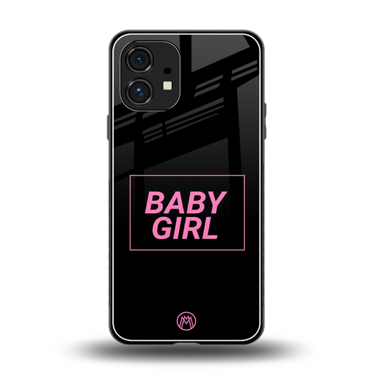 baby girl back phone cover | glass case for nothing phone 1