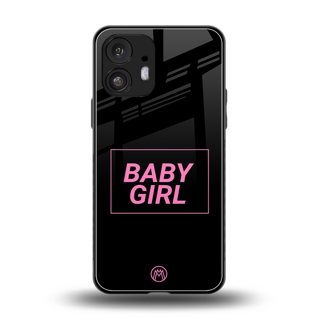 baby girl back phone cover | glass case for nothing phone 2