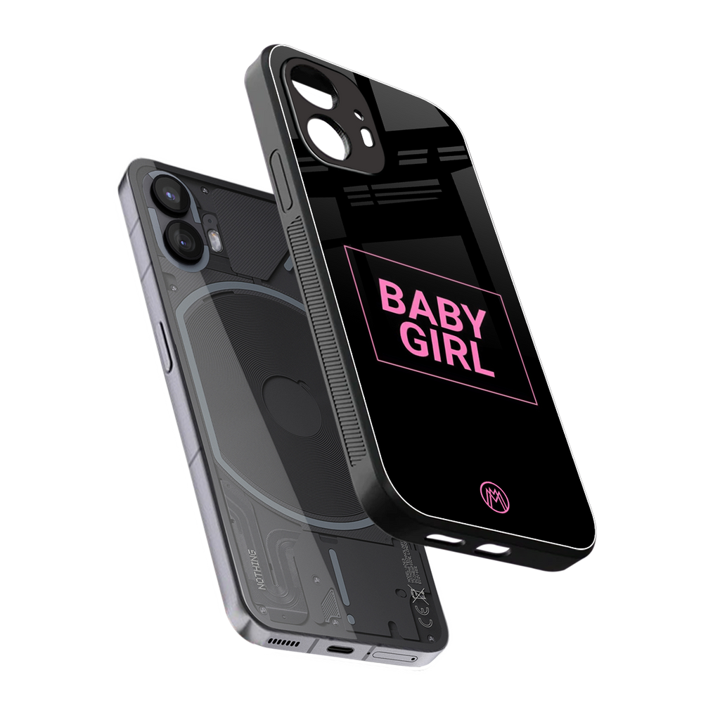 baby girl back phone cover | glass case for nothing phone 2