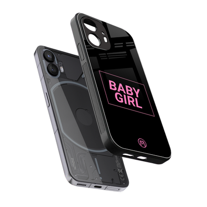baby girl back phone cover | glass case for nothing phone 2