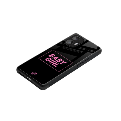 baby girl back phone cover | glass case for nothing phone 2