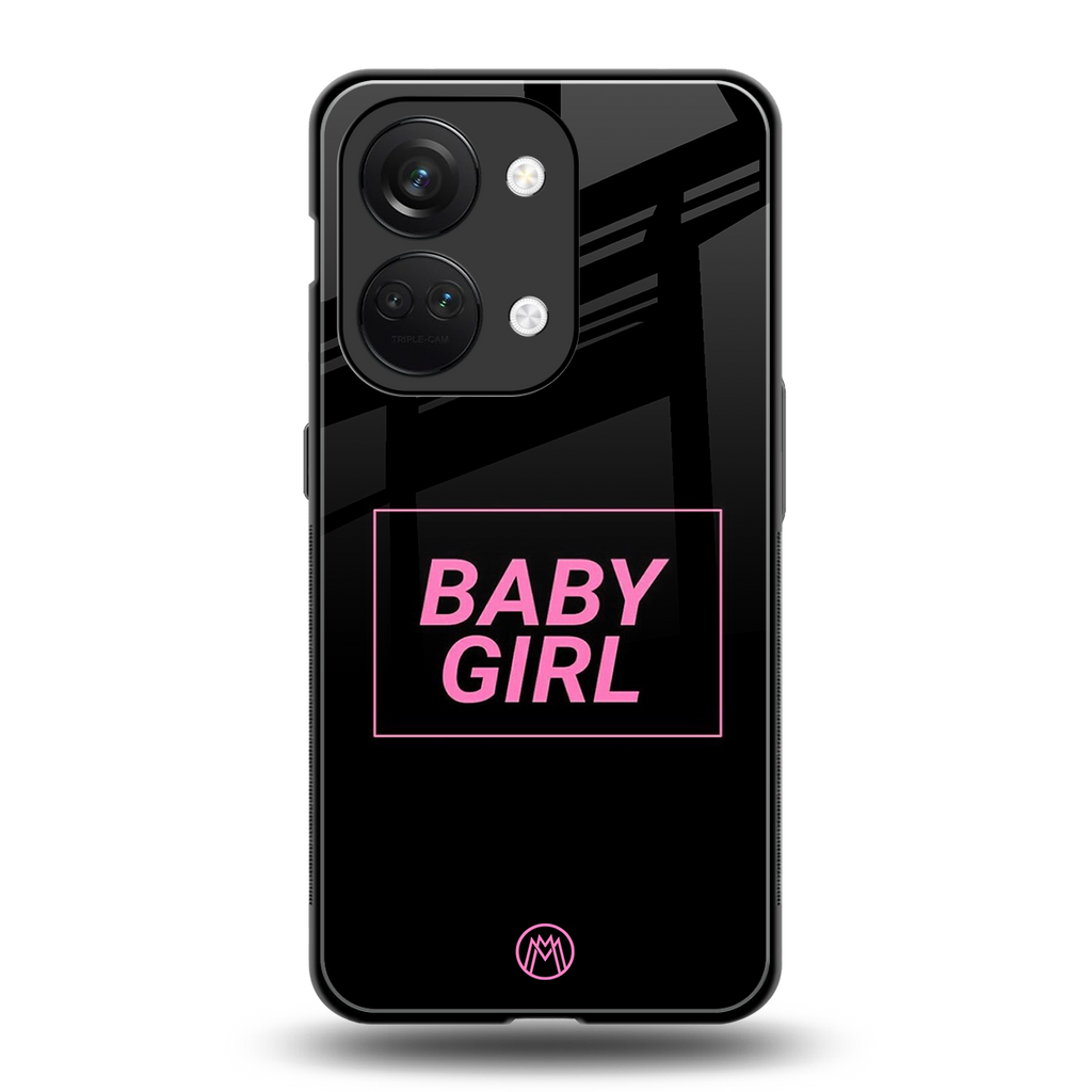 baby girl back phone cover | glass case for oneplus nord 3