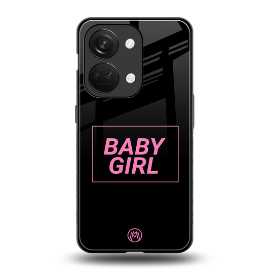 baby girl back phone cover | glass case for oneplus nord 3