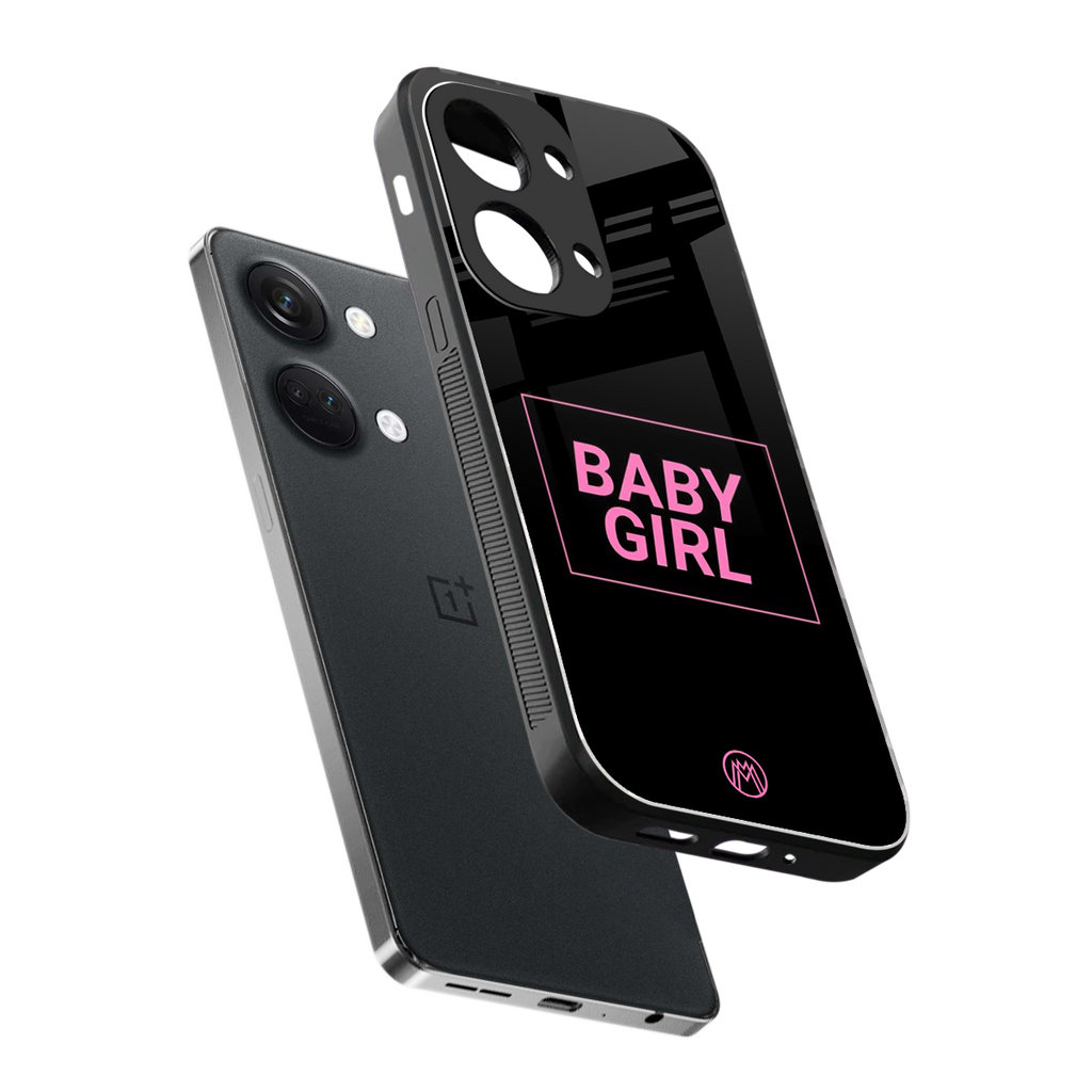 baby girl back phone cover | glass case for oneplus nord 3