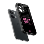 baby girl back phone cover | glass case for oneplus nord 3