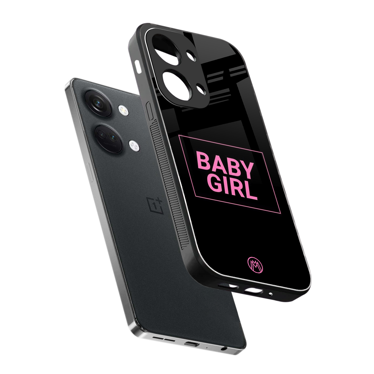 baby girl back phone cover | glass case for oneplus nord 3