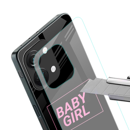 baby girl back phone cover | glass case for oneplus nord 3