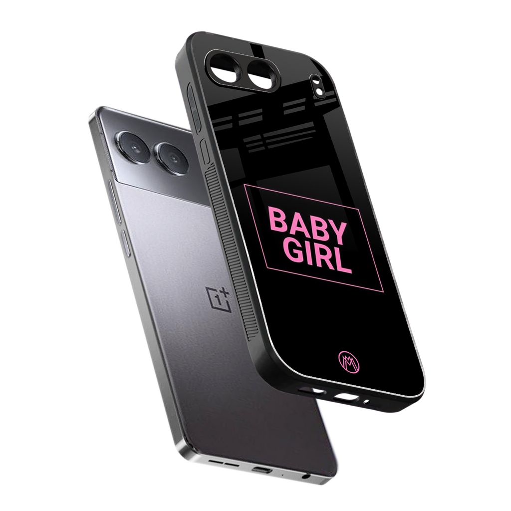 baby girl back phone cover | glass case for oneplus nord 4