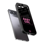 baby girl back phone cover | glass case for oneplus nord 4
