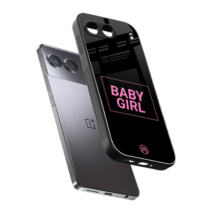 baby girl back phone cover | glass case for oneplus nord 4